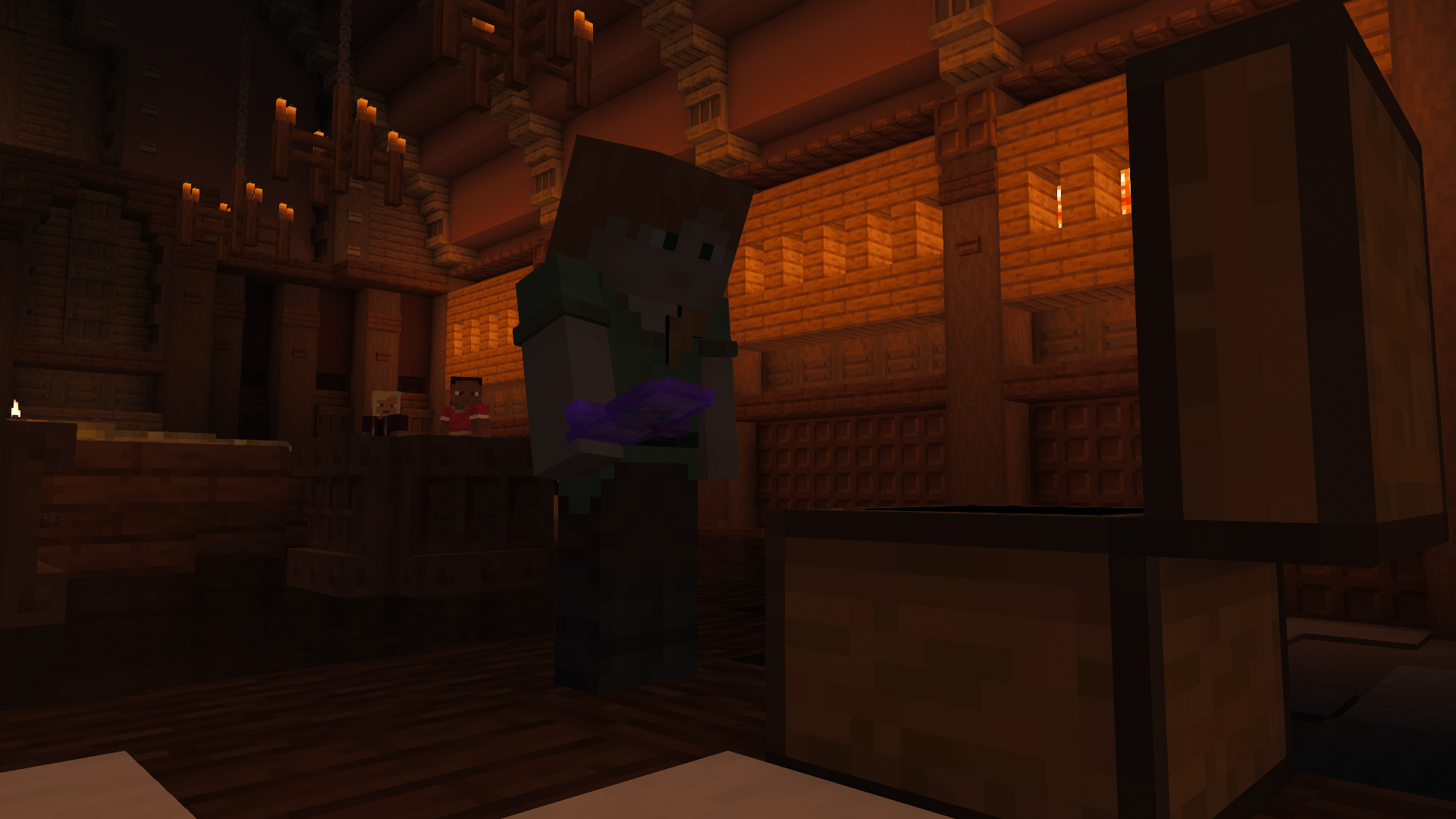 A player holding a shield during deadlock