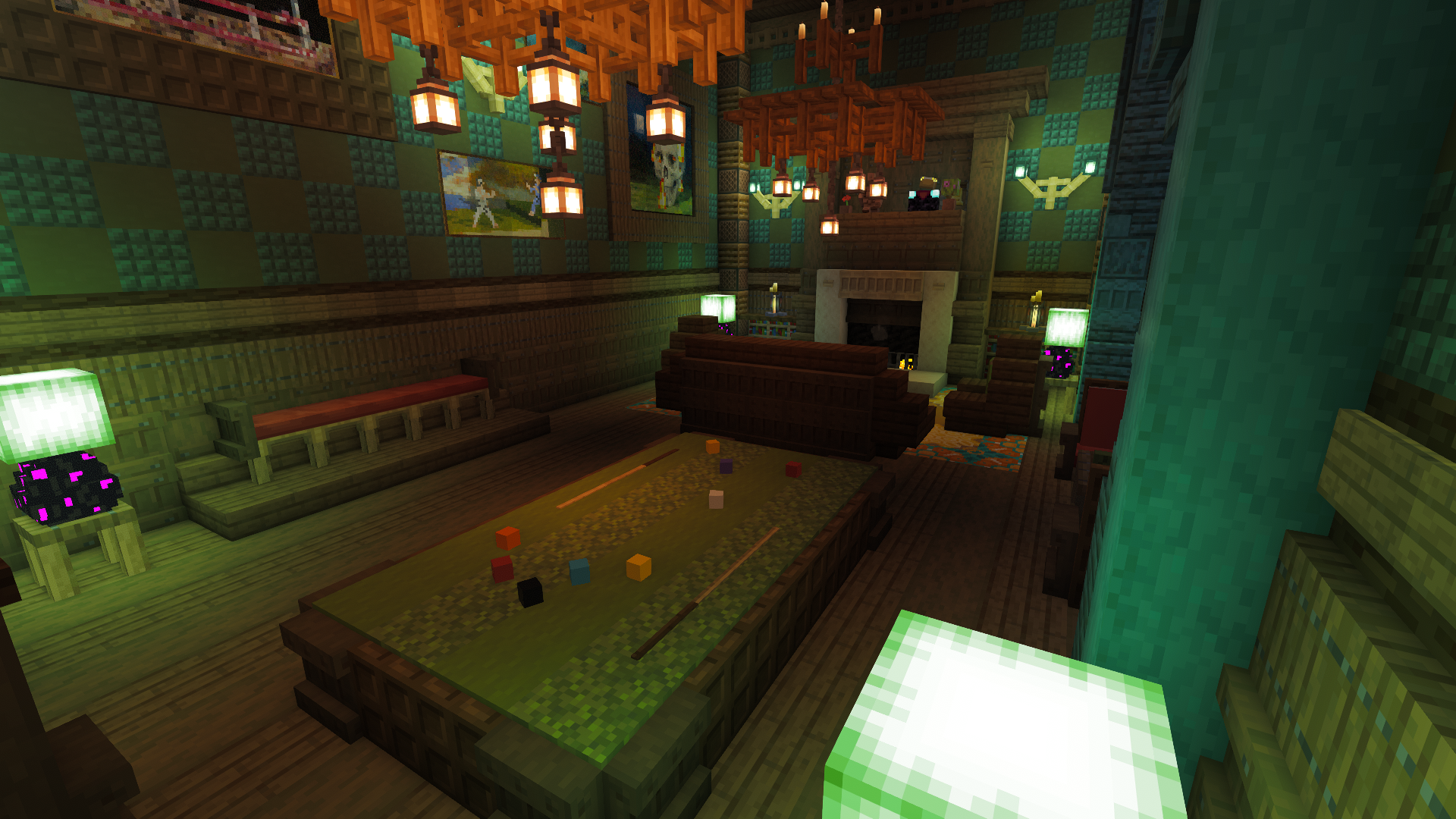 The billiards room