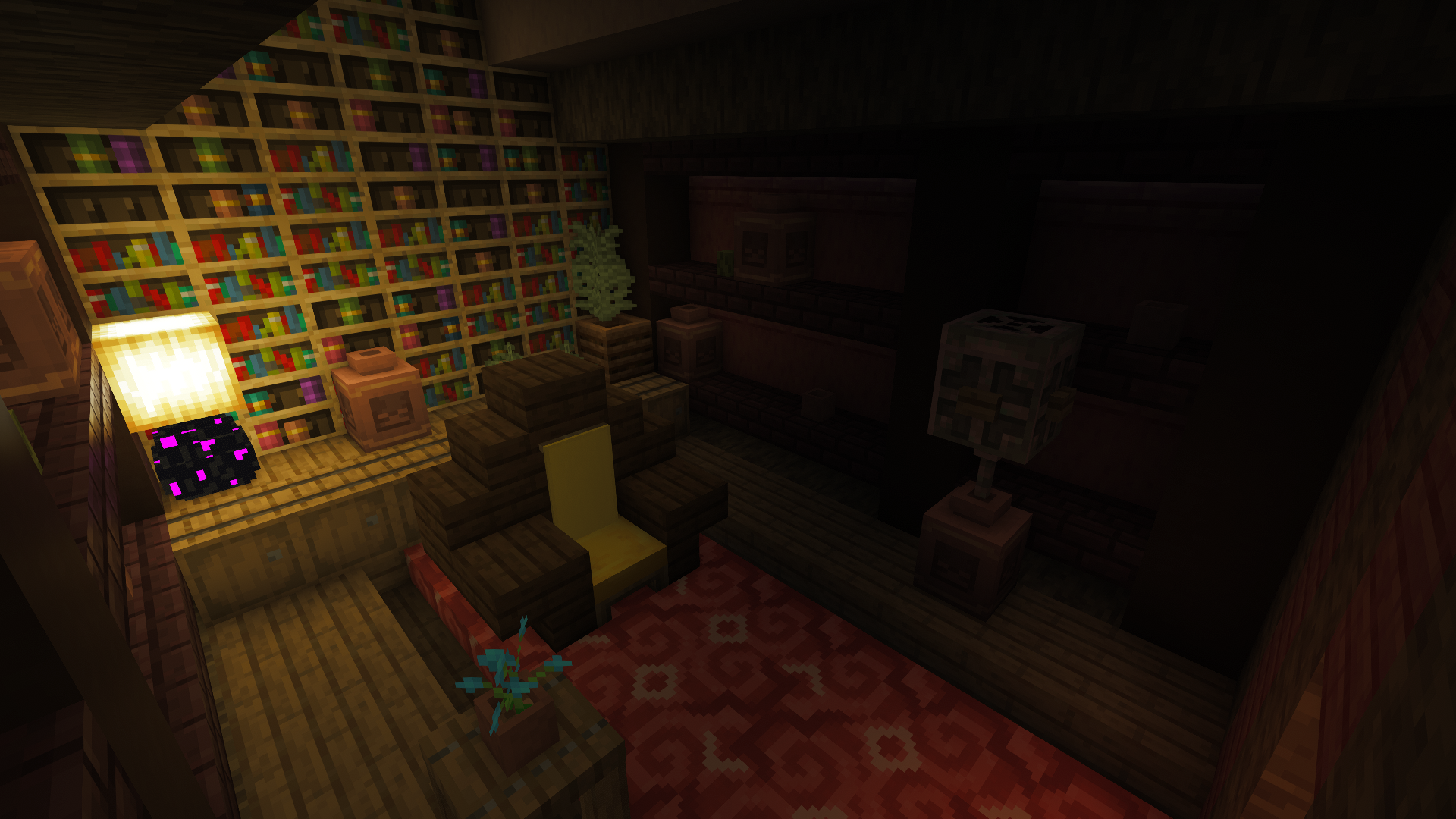 The diary room upstairs in the castle