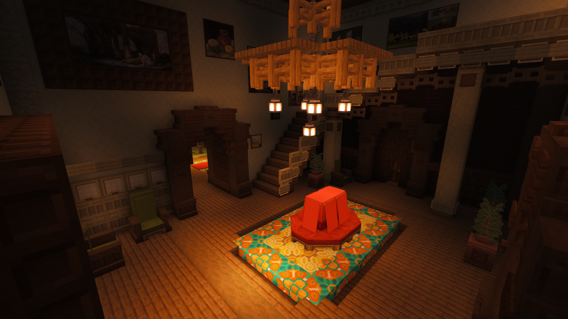 The castle foyer