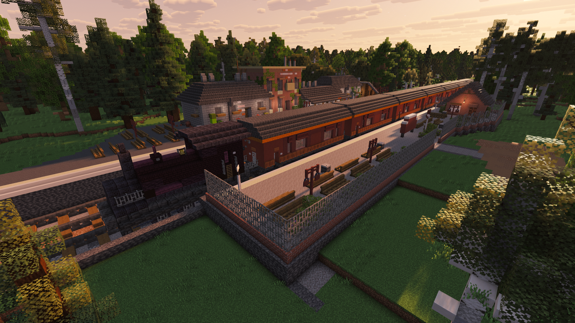 The train station